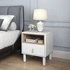 KTMBDW Small Nightstand Wood Bedside Table with Drawer, Modern End Table for Bedroom and Small Spaces, Solid Wood Legs, Easy Assembly - 4 of 4