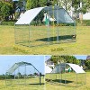 Large Metal Chicken Coop with Waterproof and Anti-UV Cover Walk-in Poultry Cage Chicken Runs for for Duck Rabbit Goose Poultry - 2 of 4