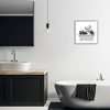 Stupell Industries Quirky Panda Bathtub Pink Glasses Minimal Design Black Framed Giclee Art - 2 of 4