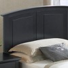TiramisuBest Stylish Black Full Bed, Particle Board, 62x77x50", 82 lbs - 3 of 4