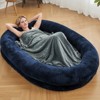 Human Dog Shared Bed - Large Plush Pet Bed with Washable Cover & Orthopedic Foam - 2 of 4