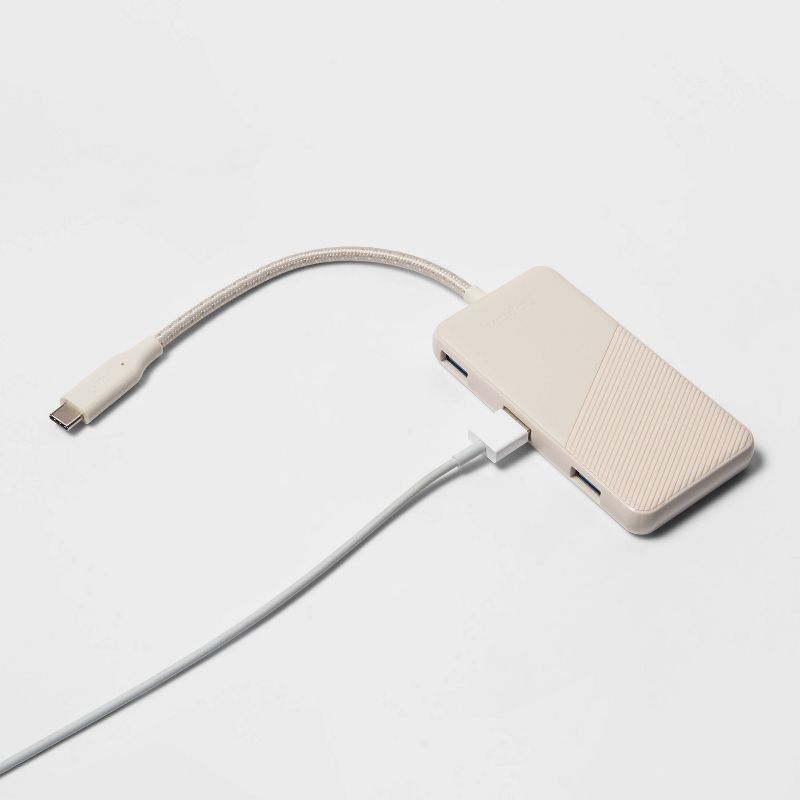USB-C Hub Adapter - heyday&#8482; Stone White, 3 of 5