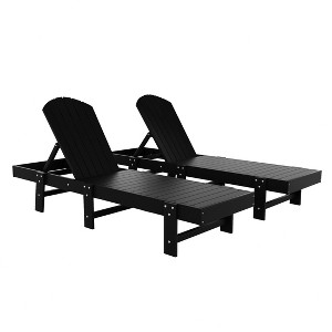 WestinTrends Dylan Classic Adirondack Poly Reclining Chaise Lounge (Set of 2pcs) - 1 of 4