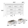 ORRD 7-Drawer Dresser, Storage Cabinet with Metal Handles, Modern Chest for Bedroom & Living Room - 4 of 4
