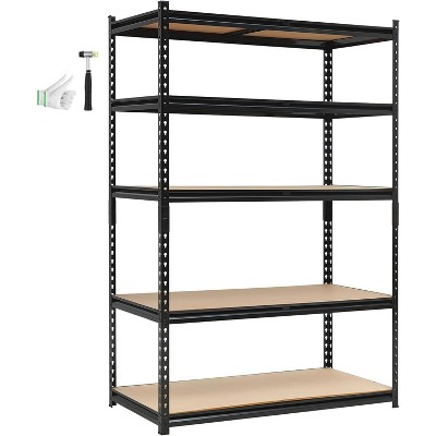 Acekool 5-Tier Garage Shelving Unit - 48"W x 24"D x 72"H Heavy Duty Metal Rack, Adjustable Shelves Holds 2000 lbs, for Storage & Organization