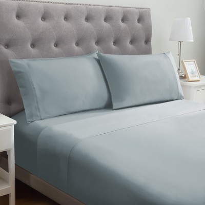 Blue Mist Queen Deep Pocket Microfiber Bed Sheet Set