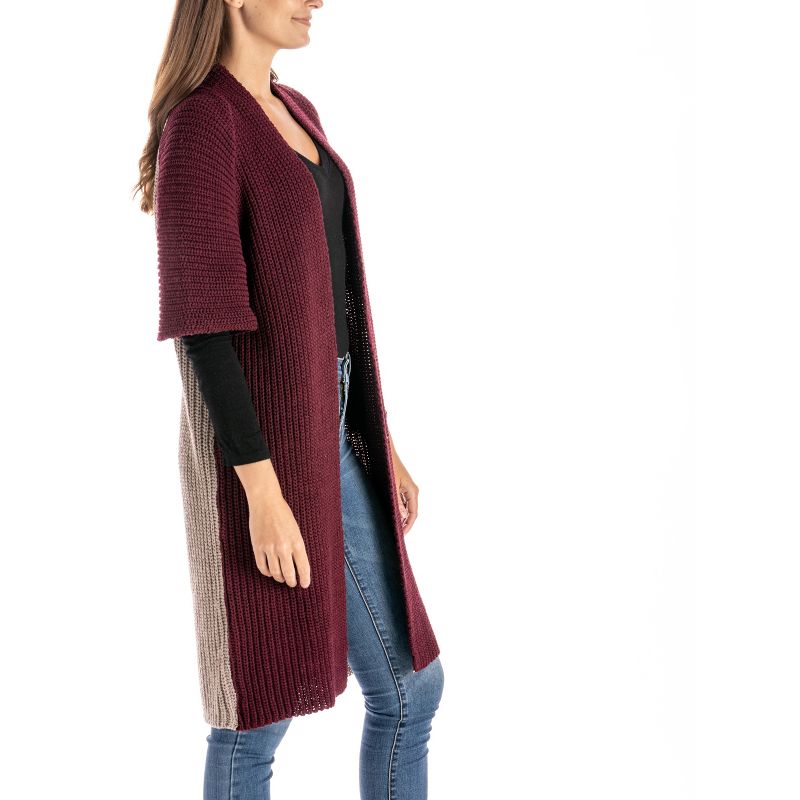 Allthreads Women's Mainstreet Midweight Knit Two-Tone Cardigan, 2 of 4
