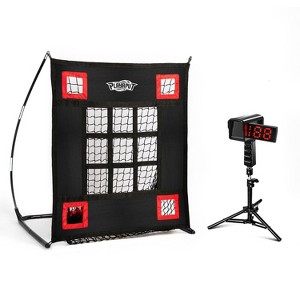 PLAYAPUT Baseball Radar and Pitching Net Combo Set, Black - 1 of 4
