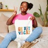 City Creek Prints Oh Hey Vacay Wavy Canvas Tote Bag - 15x16 - Natural - 2 of 2