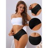 Allegra K Women's Mid-Waisted Full Coverage Tummy Control Cotton Briefs - 3 of 4