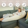 PharMeDoc Pregnancy Pillows U-Shape Full Body Maternity Pillow, Jersey Cover - 2 of 4