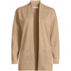 Lands' End Women's Cotton Half Milano Open Cardigan Sweater - 3 of 4