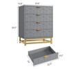 4 Drawer Dresser for Bedroom, Modern Dressers with Gold Metal Handles for Living Room, Hallway, Entryway - 2 of 4