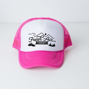 Simply Sage Market Happy Camper Fire Adult Foam Trucker Hat - 1 of 2