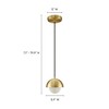 Modway Eclipse Pendant Light – Modern Brass Globe Ceiling Fixture with Sculptural Orb Design for Dining or Entry - 2 of 4