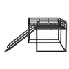 YOOCOZZ Full and Twin Size L-Shaped Bunk Bed with Slide and Short Ladder - 4 of 4