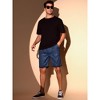 INSPIRE CHIC Men's Metallic Above Knee Clubwear Sparkly Sequins Shorts - 4 of 4