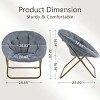 DOMETOUR 1Pc Comfortable Disc Chair Faux Fur Chair for Bedroom Living Room and Dorm - 2 of 4