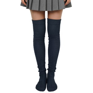 Wrapables Winter Knit Over the Knee Thigh High Boot Socks - 1 of 4