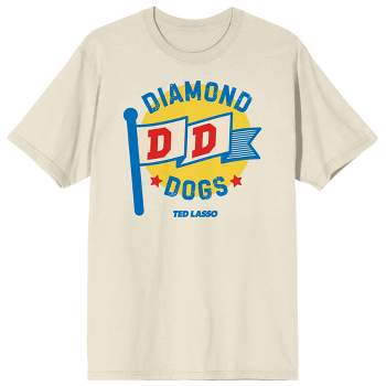 Ted Lasso Diamond Dogs Flag Men's Natural Graphic Tee