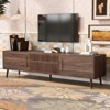TIRAMISUBEST Mid Century TV Stand 70.8 inch Media Console 2 Drawers Cable Management Solid Wood Legs Storage Living Room Bedroom Home - 3 of 4