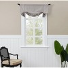 Kate Aurora Country Farmhouse Cotton Striped Rod Pocket Tie Up Window Curtain Panel - Brown/Stone - 2 of 3