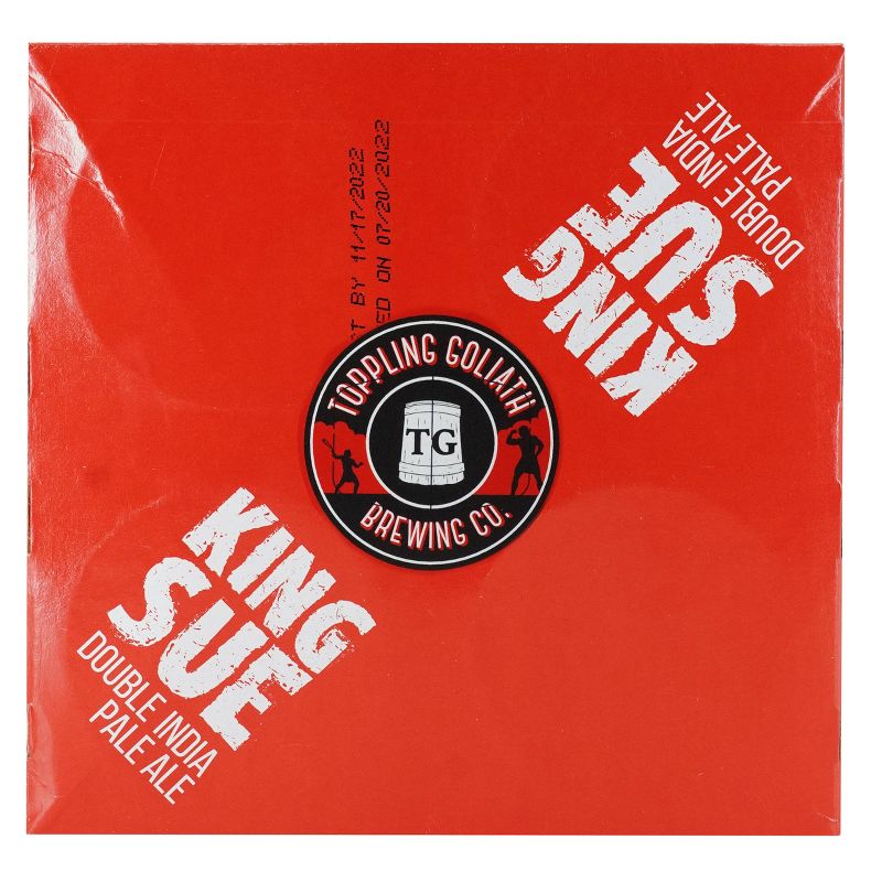 Toppling Goliath King Sue Double IPA Beer - 4pk/16 fl oz Cans, 3 of 15