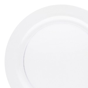 Smarty Had A Party 7.5" Clear Economy Round Plastic Salad Plates - 10 pcs - 1 of 4