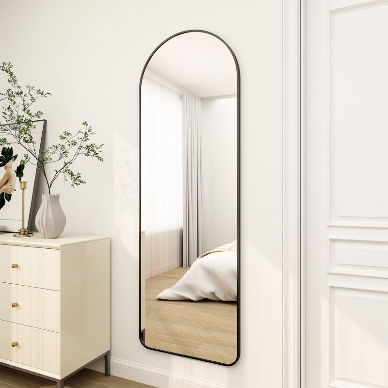 HOMLUX Arched Full-Length Mirror, Rounded Corners, 5 of 9