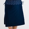 Calypsa Women's Below The Knee Swim Skirt With Capri Leggings - 4 of 4