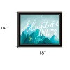 HomeRoots Adventure Awaits Black Framed Print Wall Art - 3 of 3
