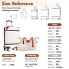 Dexmalle Carry-on Suitcase Double Spinner Wheels with TSA Lock - 3 of 4