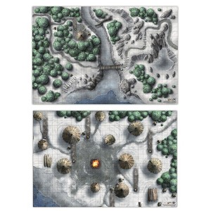 Icewind Dale Encounter:2 Map Set - (2X 20x30") Dungeons & Dragons Tapletop Maps - 1 of 4