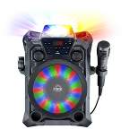 eKids Bluetooth Karaoke Machine with LED Light Show – Black (iSF-22.EXv1)