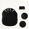 Unique Bargains Women's Yoga Elastic Knotted Headbands 6.89" Wide Black 6 Pcs - 4 of 4