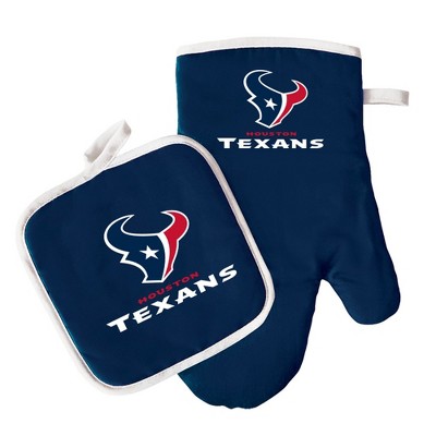 NFL Oven Mitt & Potholder Set with Team Logo - Houston Texans