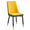 NicBex Set of 2 Dining Chair Modern Upholstered PU Leather Dining Room Chair with Metal Legs - 2 of 4