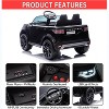 12V Kids Ride On Car with Remote Control, LED Lights, Music, 3 Speeds, Licensed Land Rover Velar Ride On Toy for Toddlers Ages 3+ - 2 of 4