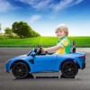 White Licensed Aston Martin 12V Kids Ride On Car With Remote Control Dual 25W Motors Led Lights Music And Safety Belt For Ages 3 To 8 White - 2 of 4