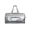 Joan & David 22in Metallic Puffer Tubular Quilted Nylon Travel Weekender Duffel - 3 of 4