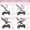 Baby Stroller with Storage Basket, Convenient Fold Travel Stroller with Adjustable Footrest - 2 of 4