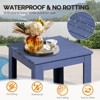 Karl Home Blue Outdoor Wood Side Table - 2 of 4