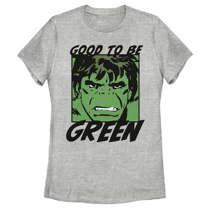 Women's Marvel St. Patrick's Day Hulk Good to be Green T-Shirt - 1 of 4