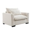 CAVINAS Couches for Living Room 51" Single Sofa Corduroy Upholstered 1 Seater Sofa Couch Lounge Chair with Pillows - 4 of 4