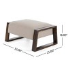 Syemin Ottomans and Benches Storage Benches, End of Bed Bench, Upholstered Storage Ottoman Window Bench, Shoe Cabinet Bench, Beige, 33"*24"*16.75" - 3 of 4