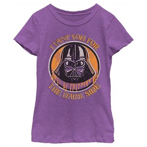 Girl's Star Wars Halloween Vant You Vader T-Shirt - 1 of 4