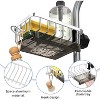 Simple Trending Stainless Steel Kitchen Sink Faucet Organizer with Drainboard for 0.8 1 inch Round Water Pipe - 3 of 4