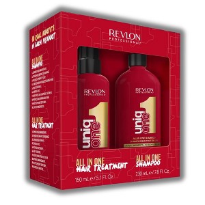 UniqOne by Revlon Unique All In One Hair Treatment (5.07 oz) + All In One Shampoo (7.7 oz) | Leave in Hair Treatment, Anti Frizz Spray - DUO SET - 1 of 2