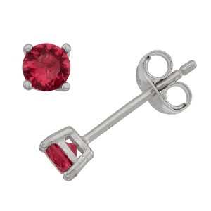 Junior Jewels Silver Cubic Zirconia Birthstone Stud Earrings - 1 of 2