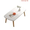 Wooden Foldable Coffee Table, Collapsible Coffee Table, Foldable Laptop Table for Small Spaces, Ideal for Study Home Office Bedroom Tea Room - 2 of 4